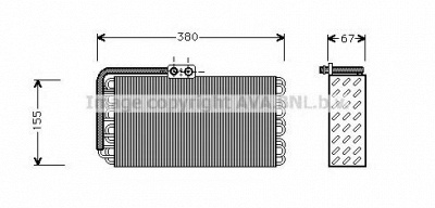 AVA QUALITY COOLING prv027 -  Испаритель, кондиционер